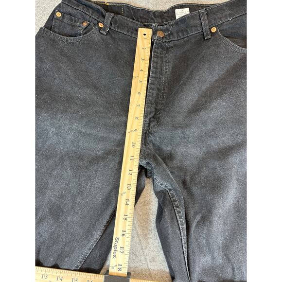 VTG 90s Levis 550 Jeans Women 16 Black Relaxed Fit Tapered Leg High Rise Red Tab - Picture 4 of 9
